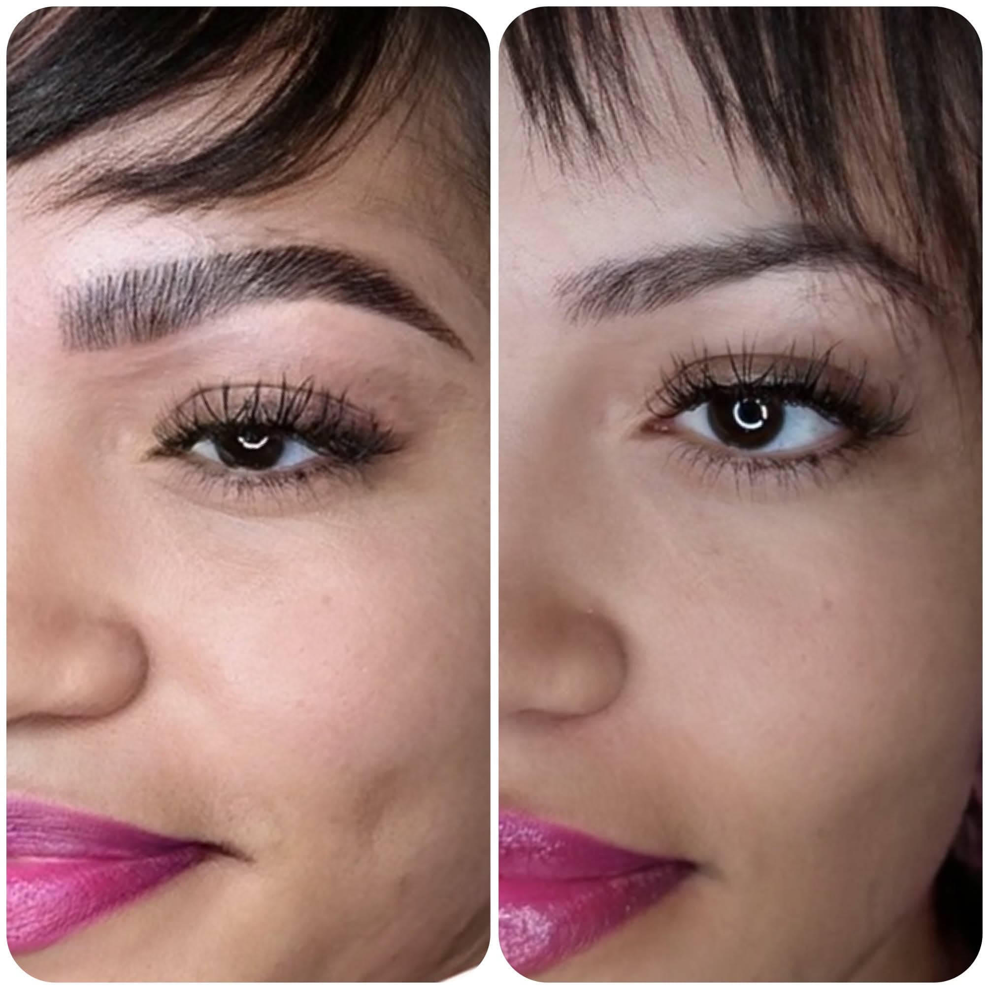 Brow lamination before and after result, photo 6 of 8