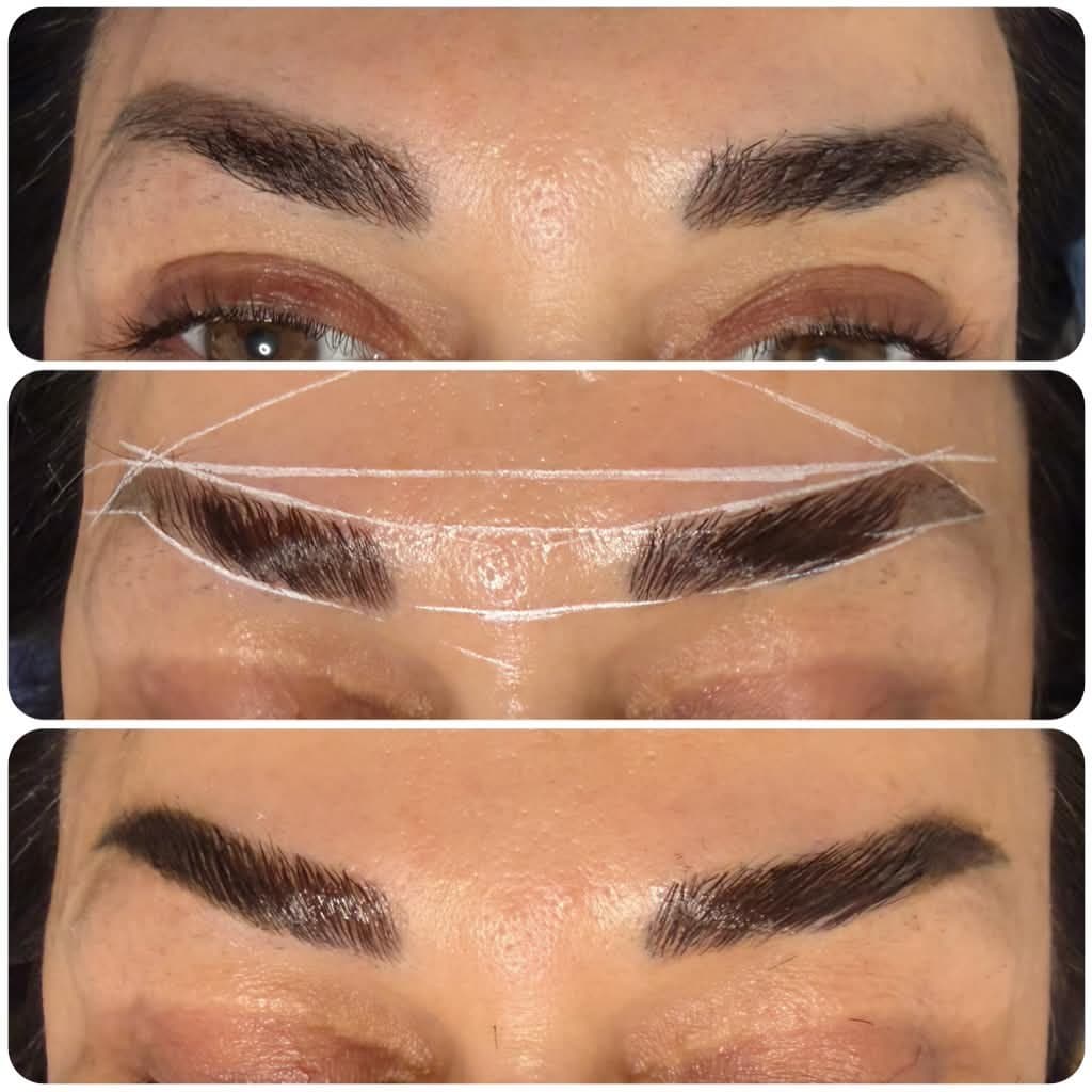 Brow lamination before and after result, photo 7 of 8