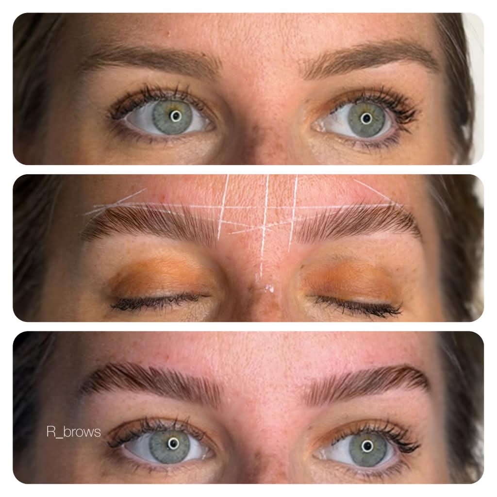 Brow lamination before and after result, photo 8 of 8