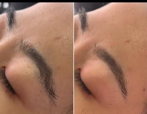 Eyebrow threading before and after result, photo 2 of 5