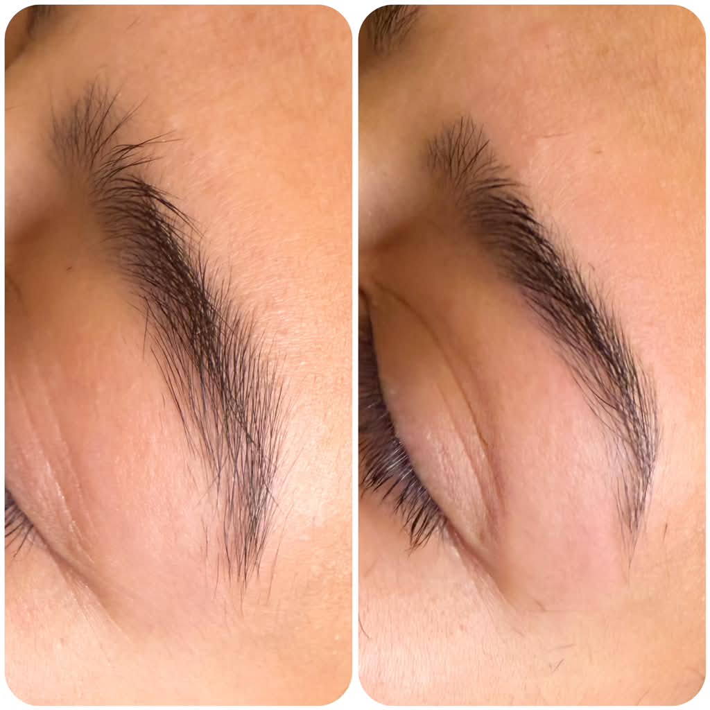 Eyebrow threading before and after result, photo 4 of 5