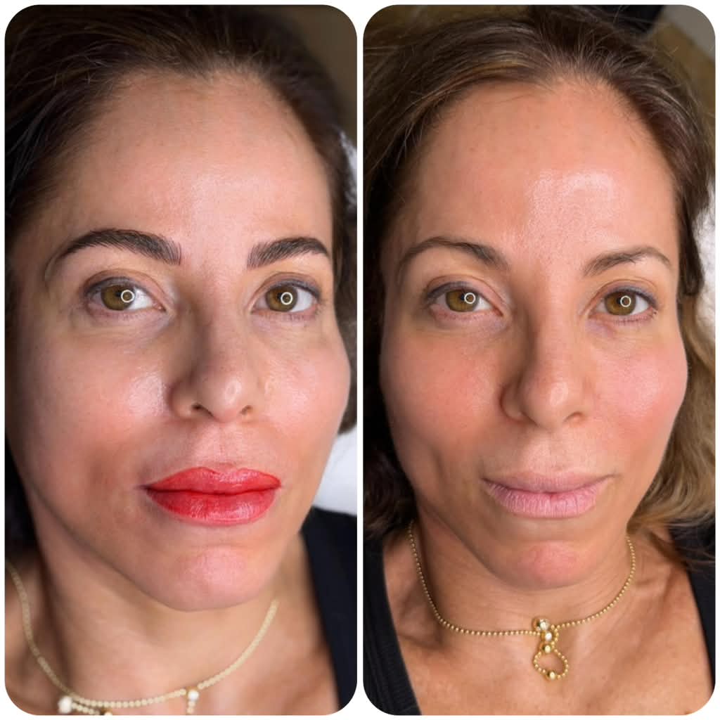 Lip blush before and after result, photo 2 of 2