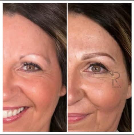 Brow shading before and after result, photo 1 of 5