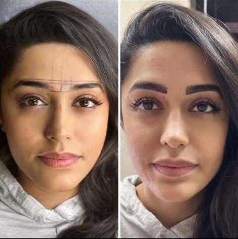 Brow shading before and after result, photo 3 of 5