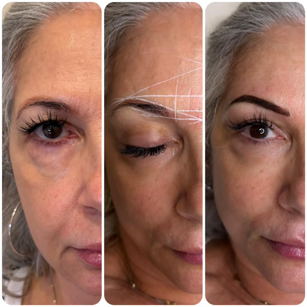 Brow shading before and after result, photo 5 of 5