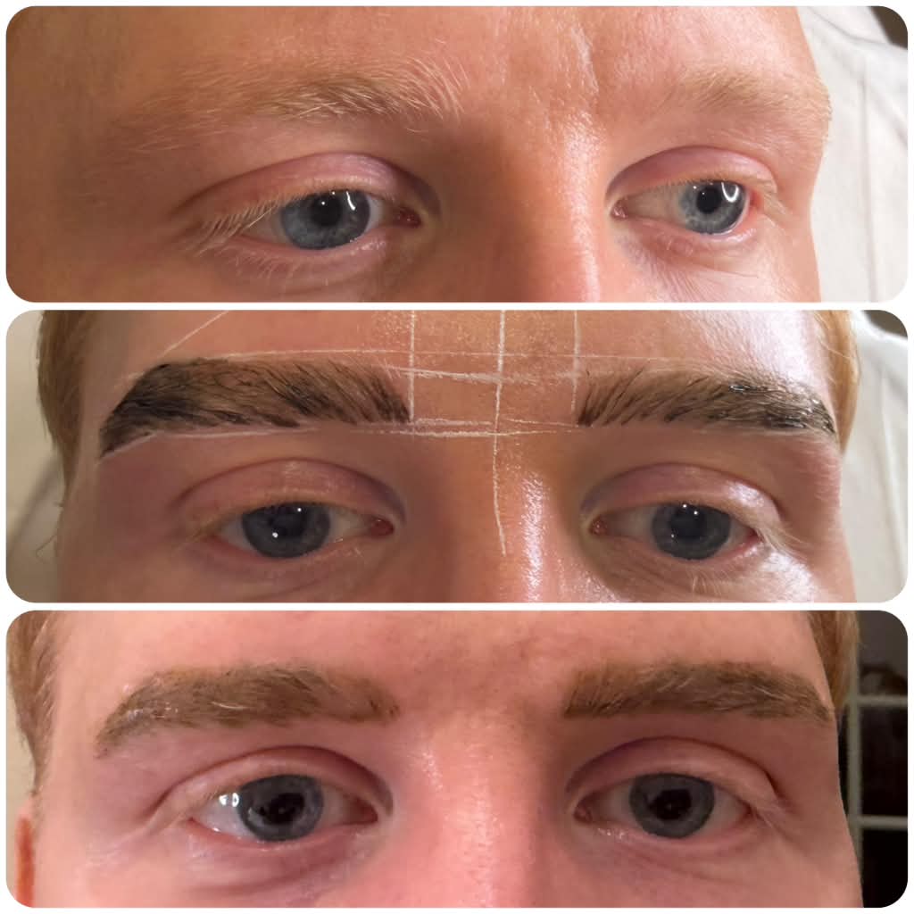 Brow tinting before and after result, photo 1 of 1